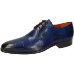 Blaue Business Melvin & Hamilton Lance Derby Schuhe mit Schnürsenkel für Herren Größe 44 