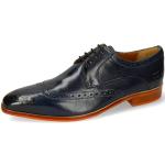 Reduzierte Blaue Business Melvin & Hamilton Lewis Derby Schuhe mit Schnürsenkel für Herren Größe 46 