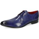 Blaue Business Melvin & Hamilton Toni Spitze Derby Schuhe mit Schnürsenkel aus Büffelleder für Herren Größe 39 