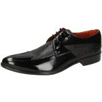 Schwarze Business Melvin & Hamilton Toni Derby Schuhe mit Schnürsenkel aus Leder für Herren Größe 41 