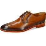 Braune Business Melvin & Hamilton Dylan Derby Schuhe mit Schnürsenkel aus Leder für Herren Größe 43 mit Absatzhöhe bis 3cm für den für den Sommer 