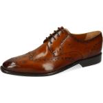 Reduzierte Braune Business Melvin & Hamilton Dylan Derby Schuhe mit Schnürsenkel aus Leder für Herren Größe 47 mit Absatzhöhe bis 3cm 