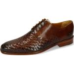 Braune Business Melvin & Hamilton Dylan Derby Schuhe mit Schnürsenkel aus Leder für Herren Größe 46 mit Absatzhöhe bis 3cm für den für den Sommer 