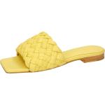 Gelbe Elegante Melvin & Hamilton Damenclogs & Damenpantoletten aus Leder Größe 42 mit Absatzhöhe bis 3cm für den für den Sommer 