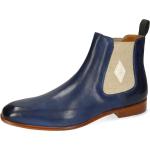 Blaue Elegante Melvin & Hamilton Chelsea-Boots für Herren Größe 44 mit Absatzhöhe bis 3cm für den für den Sommer 