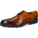 Reduzierte Braune Business Melvin & Hamilton Emil Derby Schuhe mit Schnürsenkel aus Leder für Herren Größe 46 mit Absatzhöhe bis 3cm für den für den Herbst 