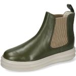 Grüne Melvin & Hamilton Ankle Boots & Klassische Stiefeletten aus Leder für Damen Größe 42 