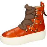 Orange Melvin & Hamilton Runde Plateauabsatz Ankle Boots & Klassische Stiefeletten aus Kalbsleder für Kinder mit Absatzhöhe bis 3cm für den für den Winter 