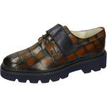 Braune Business Melvin & Hamilton Derby Schuhe mit Schnürsenkel aus Leder für Damen Größe 42 mit Absatzhöhe 3cm bis 5cm für den für den Herbst 