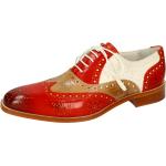 Rote Business Melvin & Hamilton Jeff Hochzeitsschuhe & Oxford Schuhe aus Leder für Herren Größe 44 mit Absatzhöhe bis 3cm für den für den Sommer 
