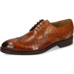 Reduzierte Braune Business Melvin & Hamilton Kane Derby Schuhe mit Schnürsenkel aus Leder für Herren Größe 47 mit Absatzhöhe bis 3cm für den für den Herbst 