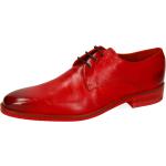 Rote Business Melvin & Hamilton Lance Derby Schuhe mit Schnürsenkel aus Leder für Herren Größe 45 mit Absatzhöhe bis 3cm für den für den Sommer 