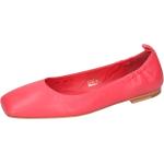 Rote Elegante Melvin & Hamilton Damenballerinas aus Leder leicht Größe 41 mit Absatzhöhe bis 3cm für den für den Sommer 