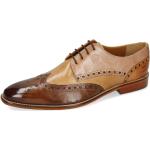 Braune Business Melvin & Hamilton Martin Derby Schuhe mit Schnürsenkel aus Leder für Herren Größe 46 mit Absatzhöhe bis 3cm für den für den Sommer 