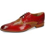 Rote Business Melvin & Hamilton Martin Derby Schuhe mit Schnürsenkel für Herren Größe 45 mit Absatzhöhe bis 3cm für den für den Sommer 