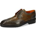 Reduzierte Khakifarbene Business Melvin & Hamilton Marvin Derby Schuhe mit Schnürsenkel aus Leder für Herren Größe 46 mit Absatzhöhe bis 3cm für den für den Herbst 