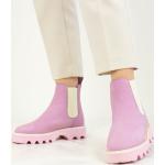 Pinke Melvin & Hamilton Chelsea-Boots aus Leder für Damen Größe 40 mit Absatzhöhe bis 3cm für den für den Frühling 