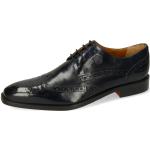 Reduzierte Blaue Business Melvin & Hamilton Martin Derby Schuhe mit Schnürsenkel aus Leder für Herren Größe 46 mit Absatzhöhe bis 3cm 