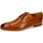 Braune Business Melvin & Hamilton Martin Derby Schuhe mit Schnürsenkel aus Leder für Herren Größe 47 mit Absatzhöhe bis 3cm für den für den Sommer 