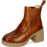 Reduzierte Braune Paisley Melvin & Hamilton Ankle Boots & Klassische Stiefeletten aus Leder für Damen Größe 40 mit Absatzhöhe 5cm bis 7cm für den für den Herbst 