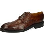 Braune Business Melvin & Hamilton Derby Schuhe mit Schnürsenkel aus Leder für Herren Größe 45 mit Absatzhöhe bis 3cm für den für den Herbst 