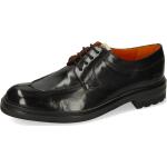 Reduzierte Schwarze Business Melvin & Hamilton Derby Schuhe mit Schnürsenkel aus Leder für Herren Größe 45 mit Absatzhöhe bis 3cm für den für den Herbst 