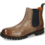 Braune Melvin & Hamilton Ankle Boots & Klassische Stiefeletten aus Leder für Damen Größe 40 mit Absatzhöhe bis 3cm für den für den Herbst 