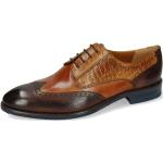 Reduzierte Braune Business Melvin & Hamilton Derby Schuhe mit Schnürsenkel aus Leder für Herren Größe 46 mit Absatzhöhe bis 3cm für den für den Herbst 