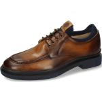 Reduzierte Braune Business Melvin & Hamilton Derby Schuhe mit Schnürsenkel aus Leder für Herren Größe 45 mit Absatzhöhe bis 3cm für den für den Herbst 