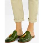 Reduzierte Grüne Elegante Melvin & Hamilton Scarlett Damenclogs & Damenpantoletten aus Fell Größe 37 mit Absatzhöhe bis 3cm für den für den Sommer 