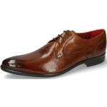 Braune Business Melvin & Hamilton Toni Derby Schuhe mit Schnürsenkel aus Leder für Herren Größe 45 mit Absatzhöhe bis 3cm für den für den Herbst 