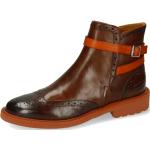 Braune Melvin & Hamilton Ankle Boots & Klassische Stiefeletten aus Leder für Damen Größe 41 für den für den Herbst 