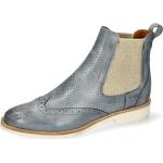 Reduzierte Graue Melvin & Hamilton Ankle Boots & Klassische Stiefeletten aus Leder für Damen Größe 42 mit Absatzhöhe bis 3cm für den für den Herbst 