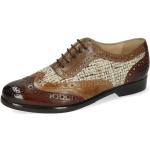 Braune Business Melvin & Hamilton Hochzeitsschuhe & Oxford Schuhe mit Schnürsenkel aus Leder für Damen Größe 36 mit Absatzhöhe bis 3cm für den für den Herbst 