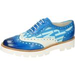 Blaue Business Melvin & Hamilton Hochzeitsschuhe & Oxford Schuhe mit Schnürsenkel aus Leder für Damen Größe 38 mit Absatzhöhe 3cm bis 5cm für den für den Sommer 