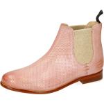 Pinke Melvin & Hamilton Chelsea-Boots aus Leder für Damen Größe 42 mit Absatzhöhe bis 3cm für den für den Frühling 