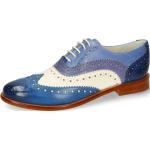 Blaue Business Melvin & Hamilton Hochzeitsschuhe & Oxford Schuhe mit Schnürsenkel aus Leder für Damen Größe 39 mit Absatzhöhe bis 3cm für den für den Sommer 