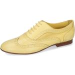 Gelbe Business Melvin & Hamilton Hochzeitsschuhe & Oxford Schuhe mit Schnürsenkel aus Leder für Damen Größe 42 mit Absatzhöhe bis 3cm für den für den Frühling 