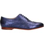 Blaue Business Melvin & Hamilton Hochzeitsschuhe & Oxford Schuhe mit Schnürsenkel aus Leder für Damen Größe 39 mit Absatzhöhe bis 3cm für den für den Sommer 