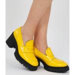 Reduzierte Gelbe Melvin & Hamilton Blockabsatz High Heels & Stiletto-Pumps aus Leder für Damen Größe 39 mit Absatzhöhe 5cm bis 7cm 