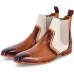 Braune Melvin & Hamilton Karree Blockabsatz Ankle Boots & Klassische Stiefeletten aus Leder für Herren Größe 45 