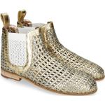 Goldene Melvin & Hamilton Susan Chelsea-Boots aus Kalbsleder für Damen Größe 40 für den für den Sommer 