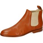 Orange Melvin & Hamilton Susan Chelsea-Boots aus Leder für Damen Größe 42 mit Absatzhöhe bis 3cm für den für den Sommer 