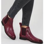 Reduzierte Violette Melvin & Hamilton Susan Chelsea-Boots aus Leder für Damen Größe 42 mit Absatzhöhe bis 3cm für den für den Winter 