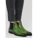 Reduzierte Grüne Melvin & Hamilton Susan Chelsea-Boots aus Leder für Damen Größe 42 mit Absatzhöhe bis 3cm für den für den Winter 