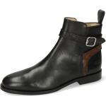 Schwarze Melvin & Hamilton Susan Ankle Boots & Klassische Stiefeletten aus Leder für Damen Größe 36 mit Absatzhöhe bis 3cm für den für den Herbst 