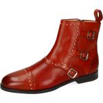 Rote Elegante Melvin & Hamilton Susan Chelsea-Boots für Damen Größe 41 mit Absatzhöhe bis 3cm für den für den Sommer 