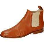 Orange Melvin & Hamilton Susan Chelsea-Boots aus Leder für Damen Größe 40 