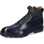 Blaue Melvin & Hamilton Trevor Ankle Boots & Klassische Stiefeletten für Herren Größe 45 mit Absatzhöhe bis 3cm für den für den Herbst 