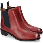 Rote Melvin & Hamilton Xsara Runde Ankle Boots & Klassische Stiefeletten aus Leder für Herren mit Absatzhöhe bis 3cm 